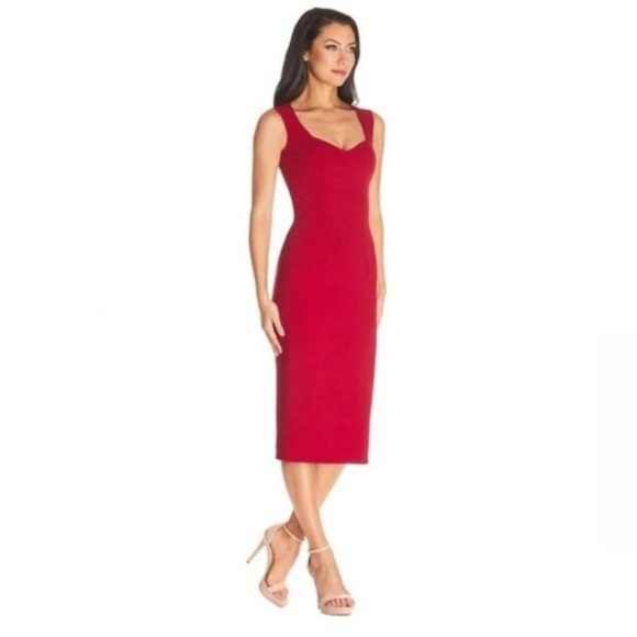 Dress the Population Dresses & Skirts - NWT Dress the Population Women Nicole Sweetheart Neck Bodycon Midi Dress Sz XXL
